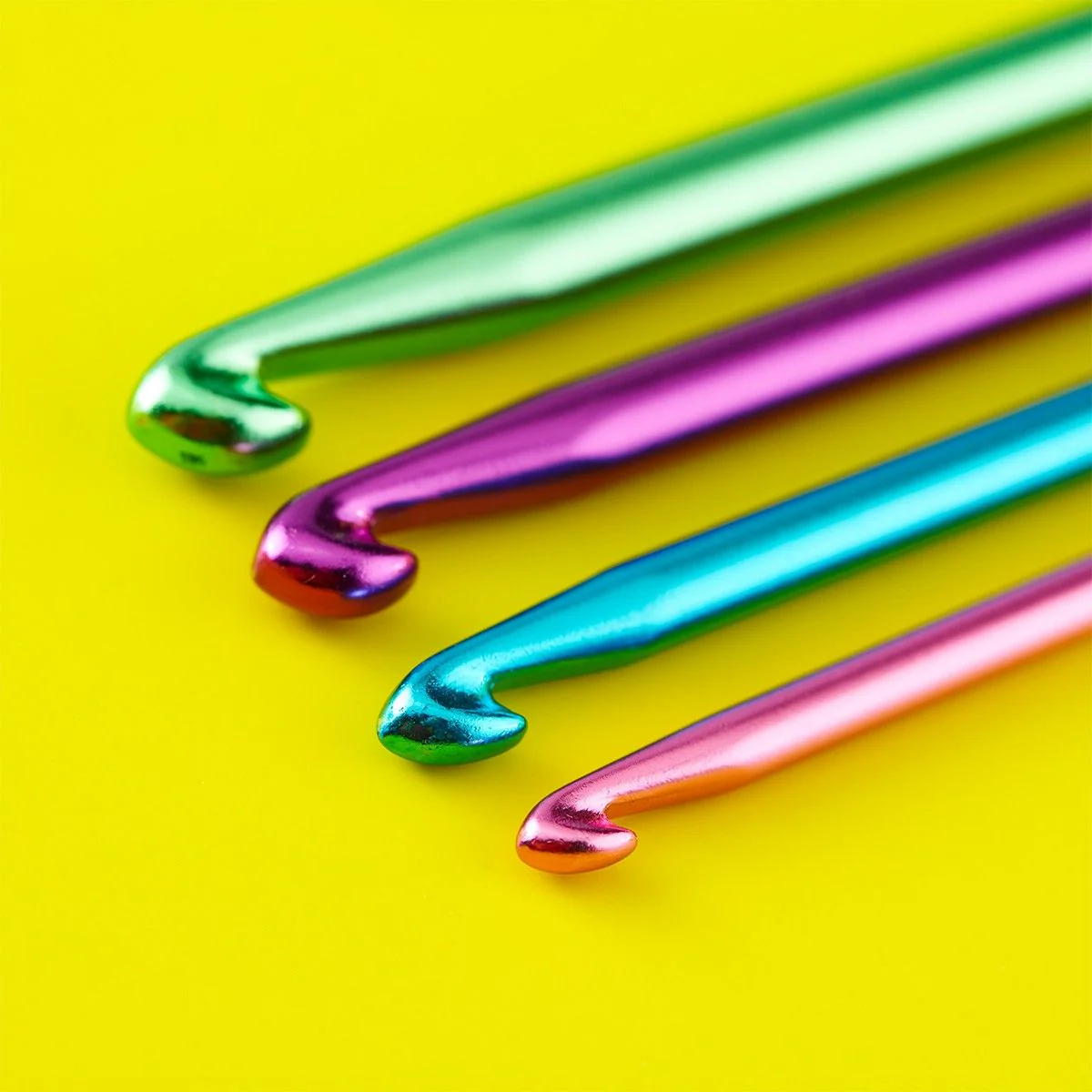 Alu Double Ended Tunisian Crochet Hook Set - 14 cm - Image 6