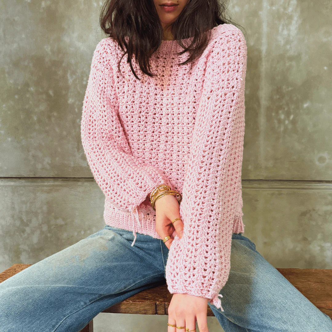 Everyday Happy Pink Sweater - Image 5